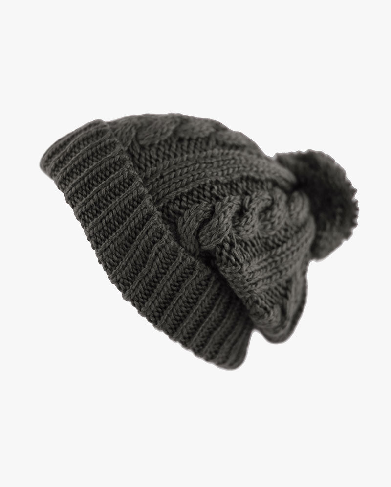 The Hat DepotCurly Knit Pom Beanie 3030