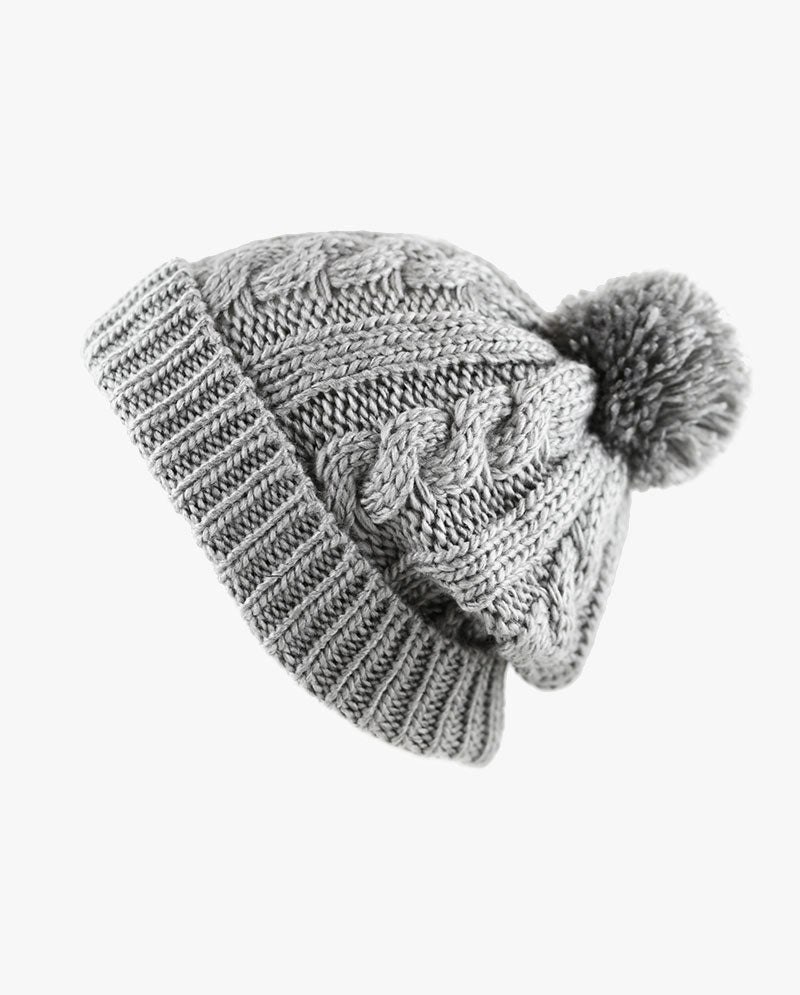 The Hat DepotCurly Knit Pom Beanie 3030