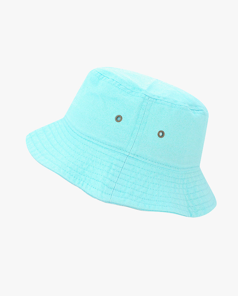 The Hat Depot Kids - Washed Cotton Packable Bucket Travel Hat