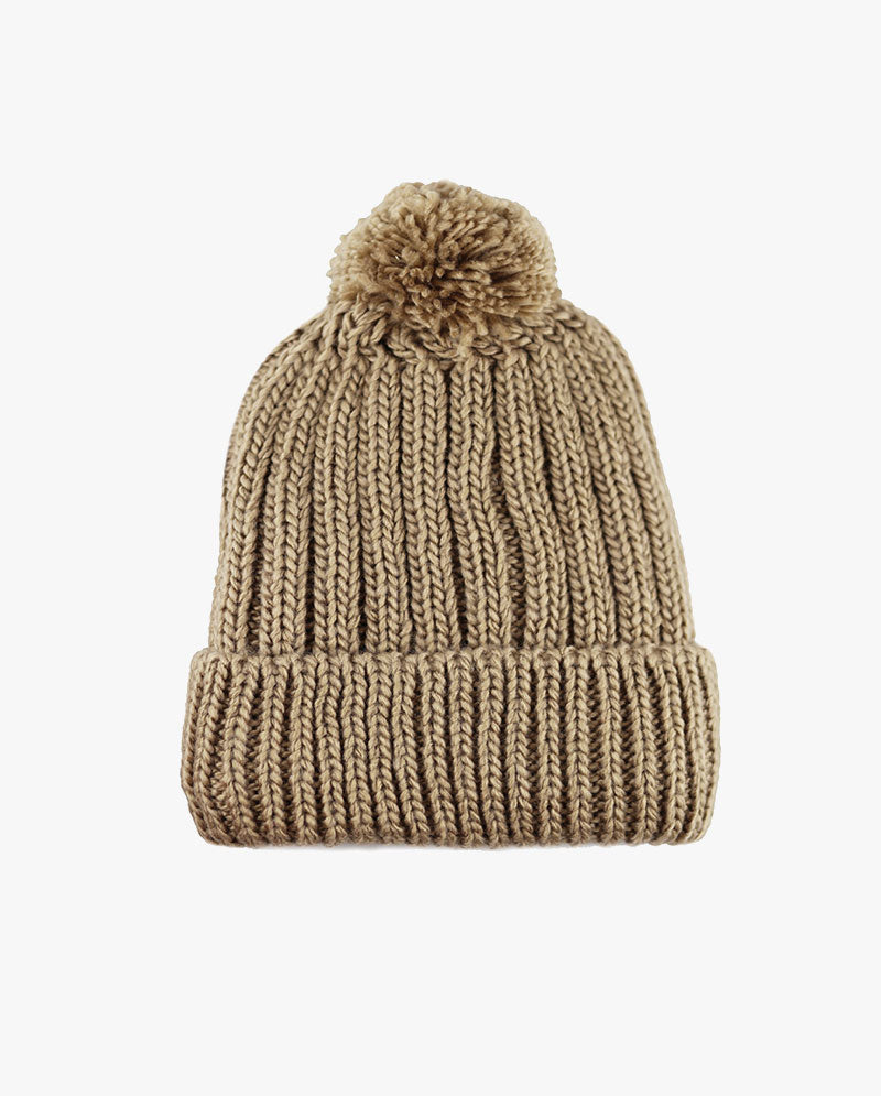 The Hat Depot - Straight Winter Knit Pom Beanie 3060