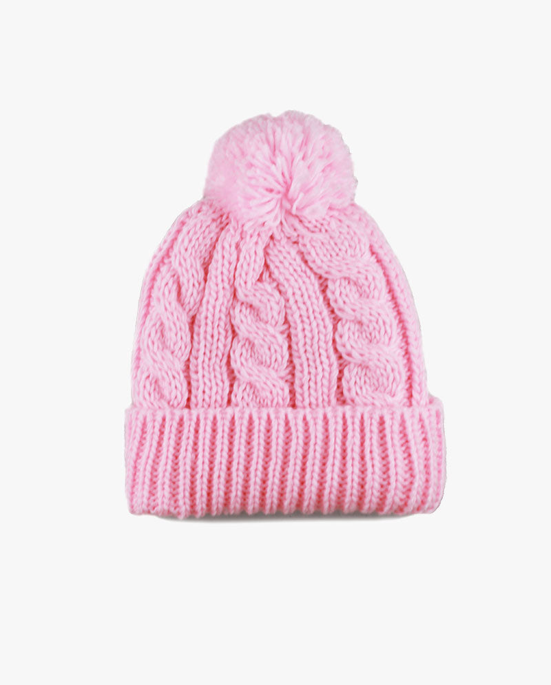 The Hat DepotCurly Knit Pom Beanie 3030