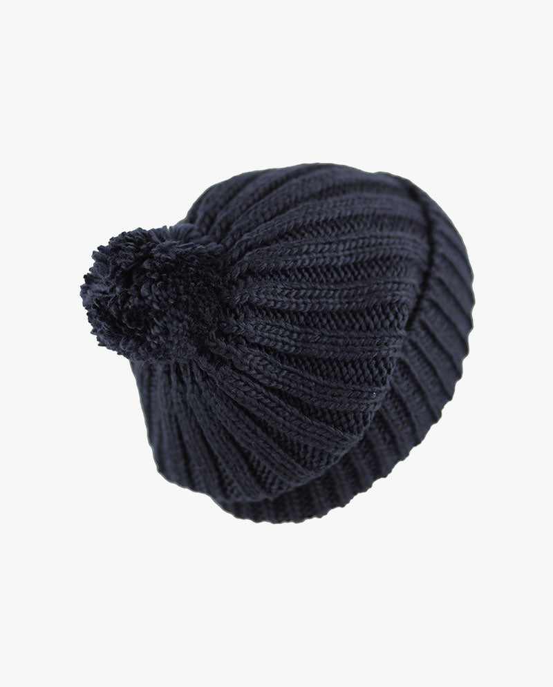 The Hat Depot - Straight Winter Knit Pom Beanie 3060