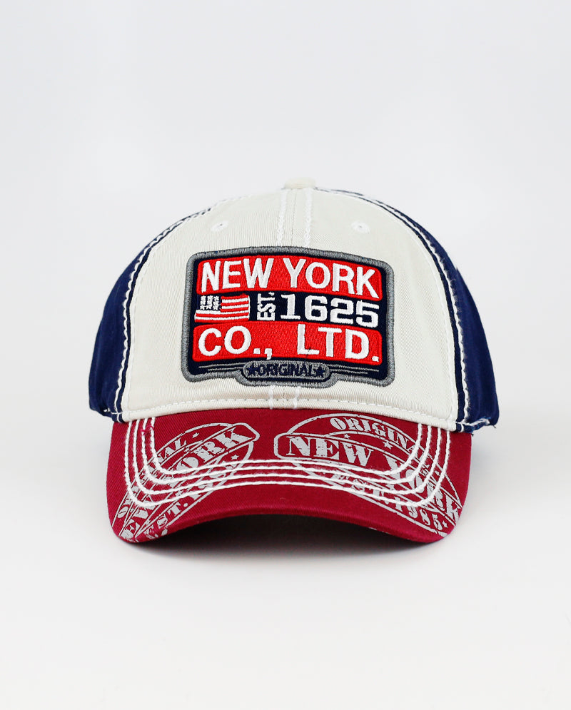 The Hat Depot - Thick Stitch NEW YORK Original Baseball Cap