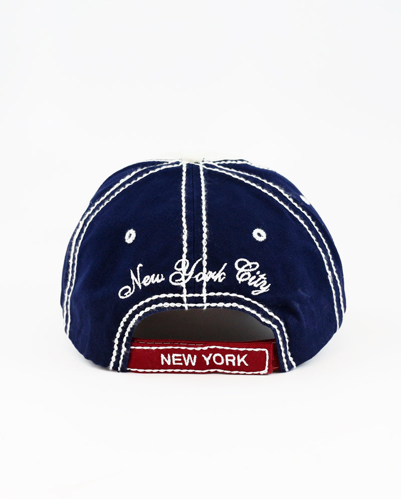 The Hat Depot - Thick Stitch NEW YORK Original Baseball Cap