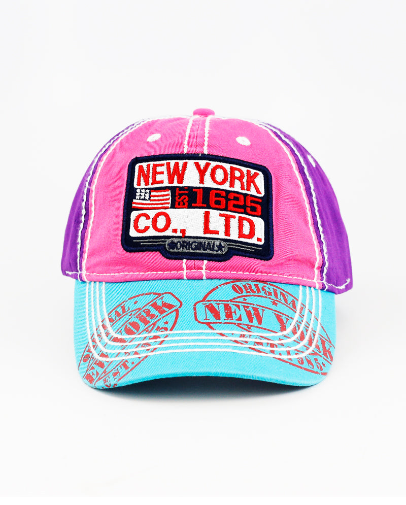 The Hat Depot - Thick Stitch NEW YORK Original Baseball Cap