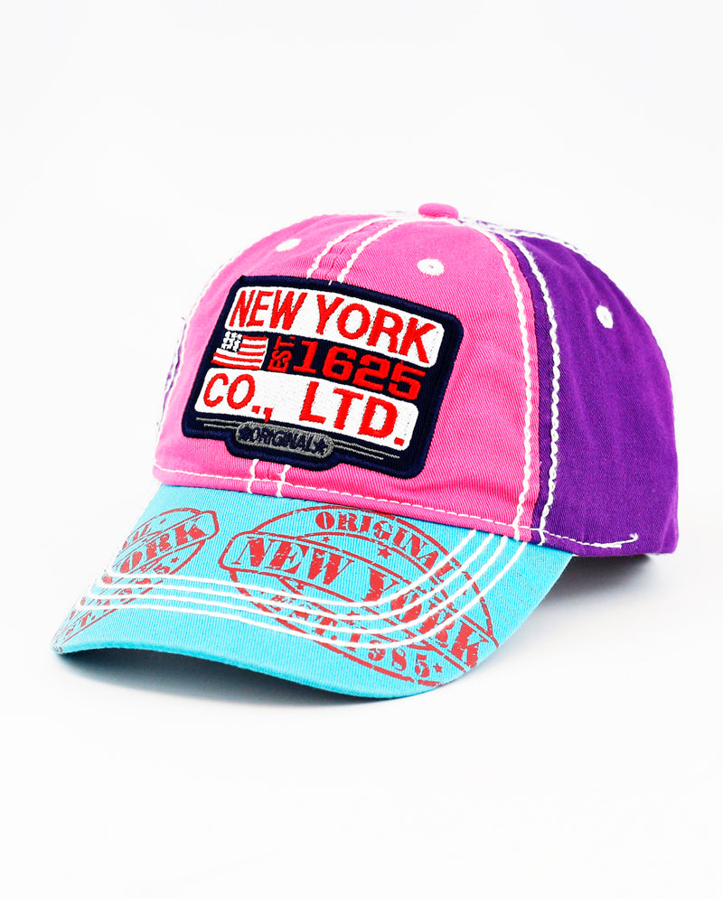 The Hat Depot - Thick Stitch NEW YORK Original Baseball Cap