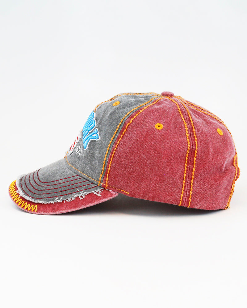 The Hat Depot - Thick Stitch 1625 NEW YORK Baseball Cap