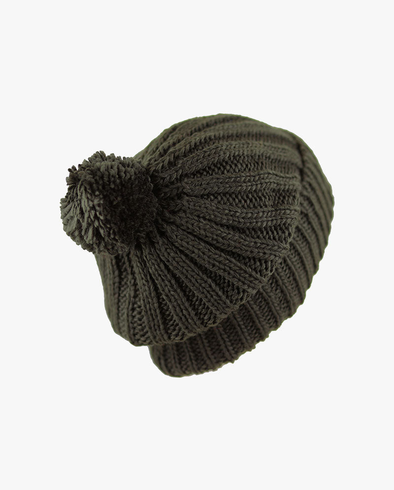 The Hat Depot - Straight Winter Knit Pom Beanie 3060