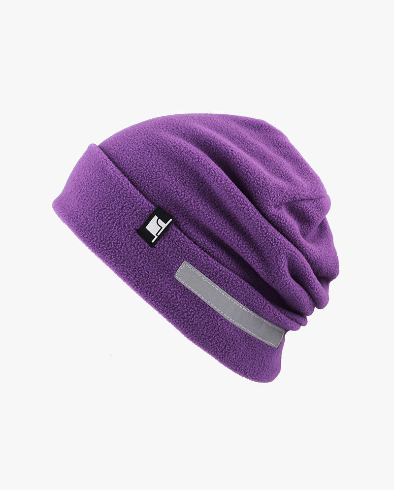 The Hat Depot - Reflective Safety Fleece Beanie