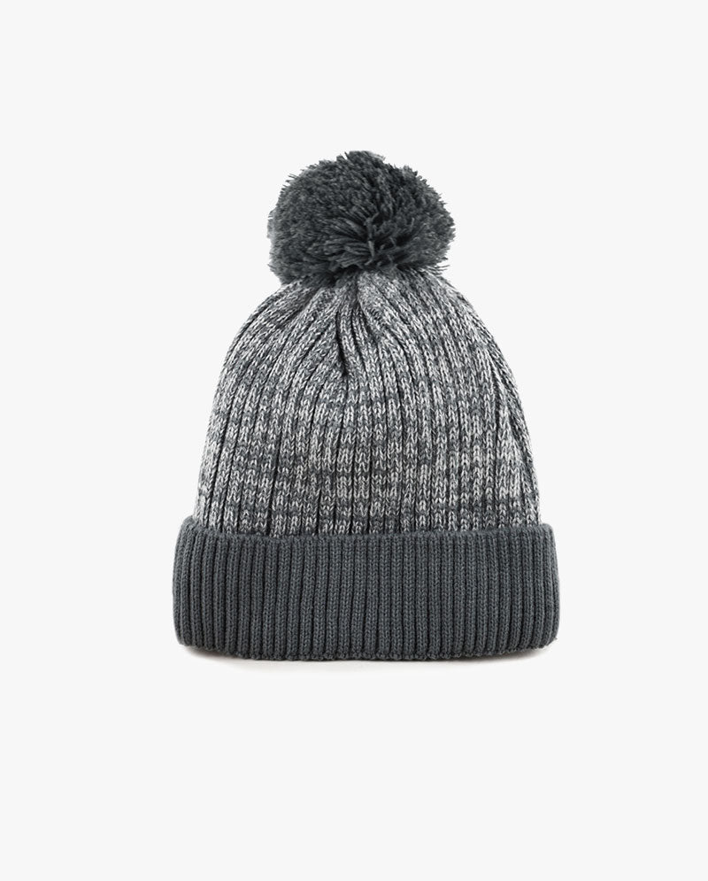 The Hat Depot - Ribbed Knit Beanie with Pom