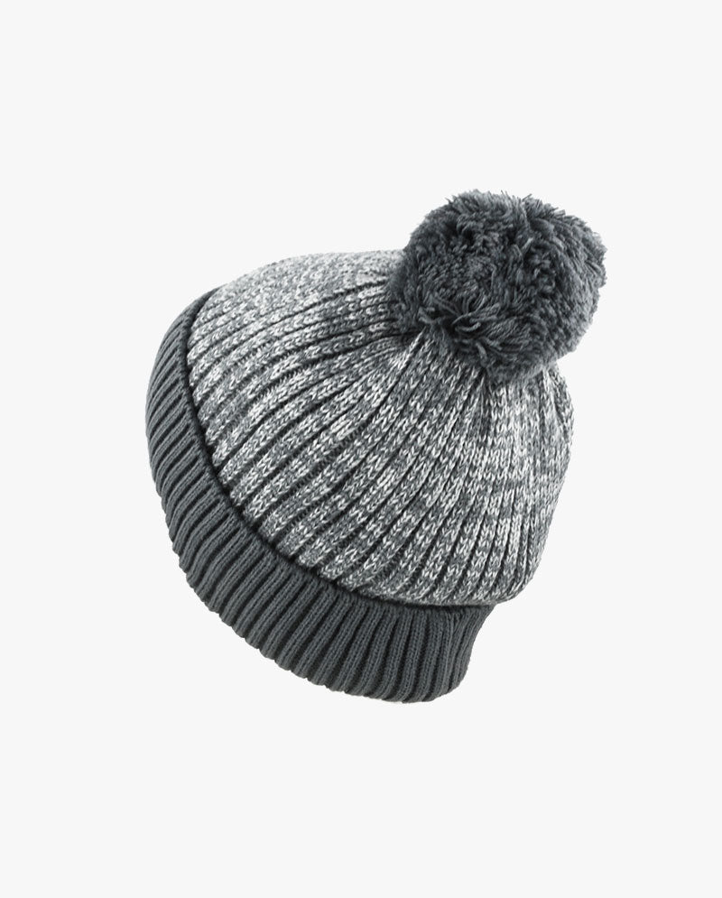 The Hat Depot - Ribbed Knit Beanie with Pom