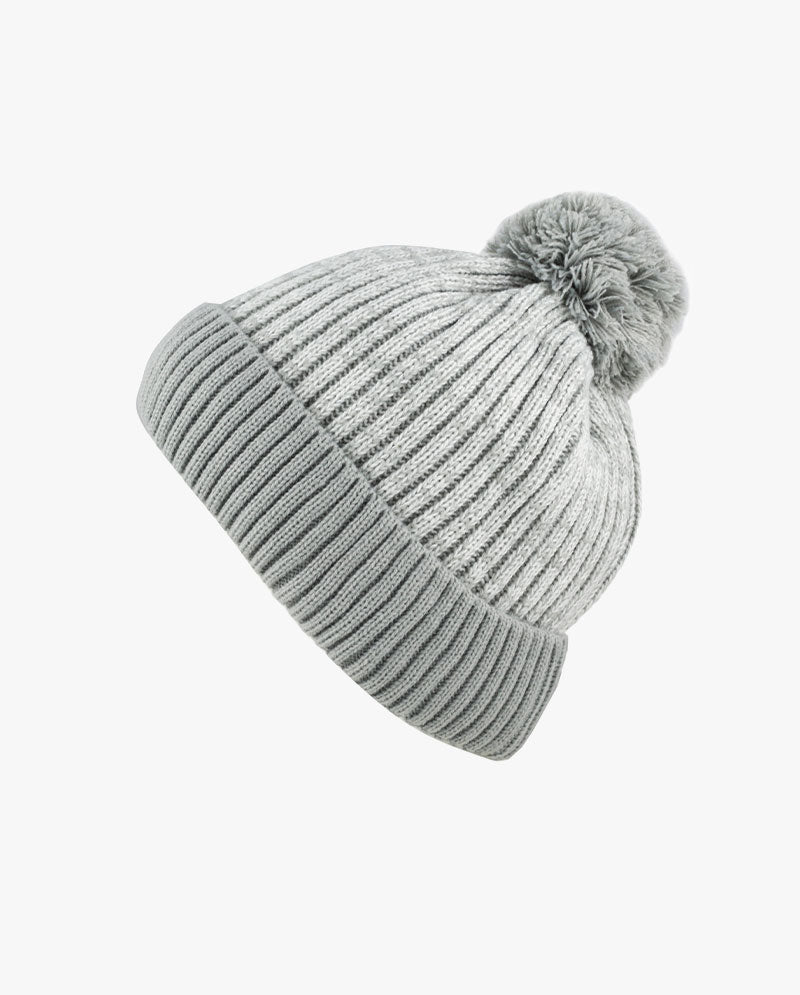 The Hat Depot - Ribbed Knit Beanie with Pom