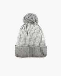 The Hat Depot - Ribbed Knit Beanie with Pom