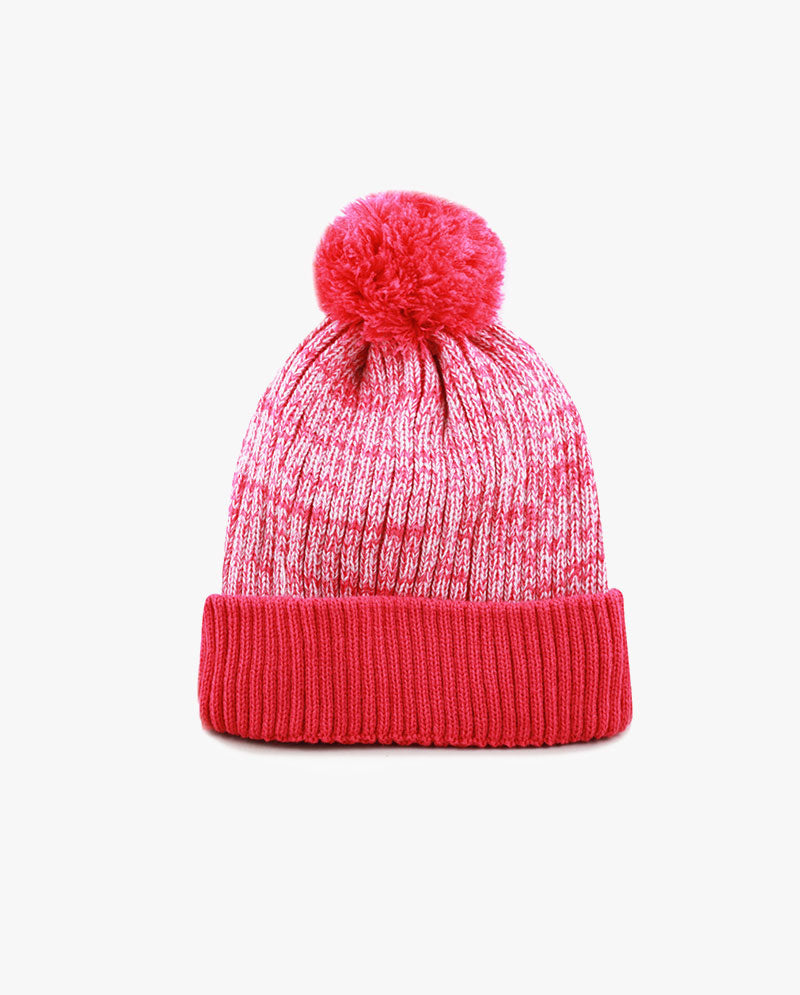 The Hat Depot - Ribbed Knit Beanie with Pom