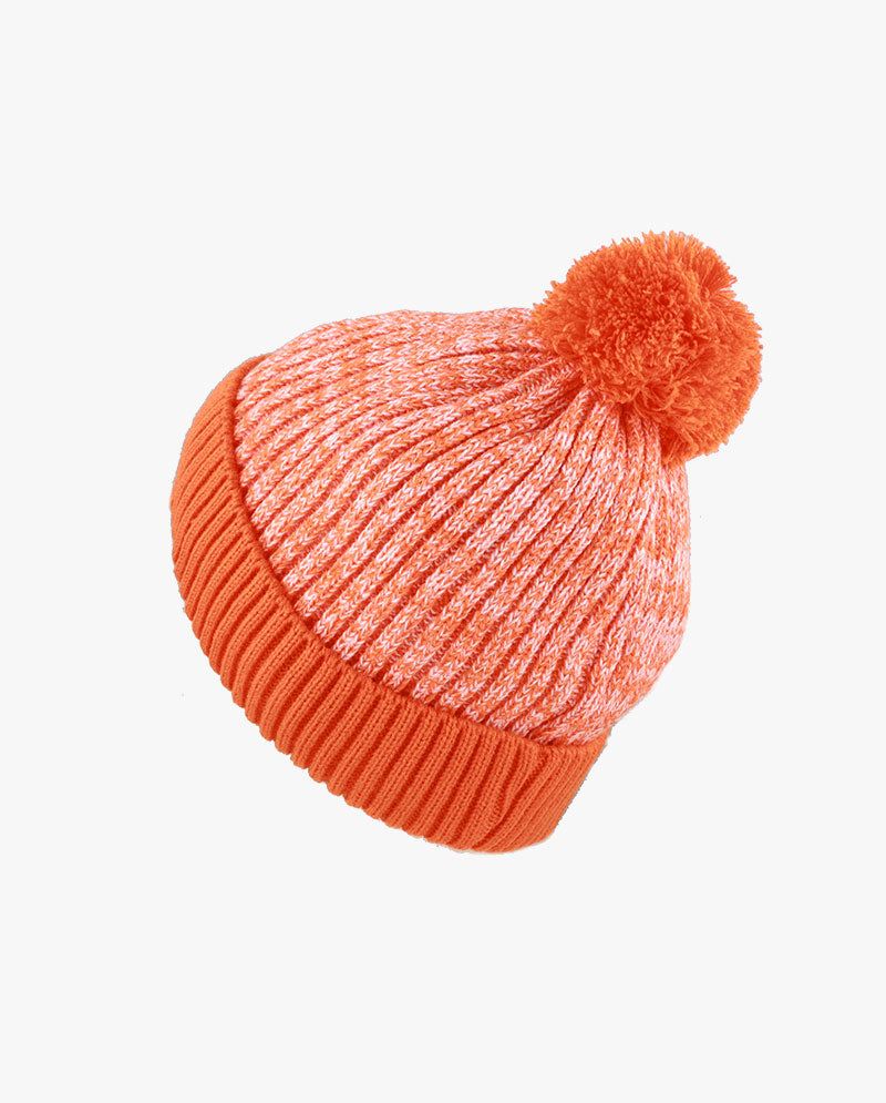 The Hat Depot - Ribbed Knit Beanie with Pom