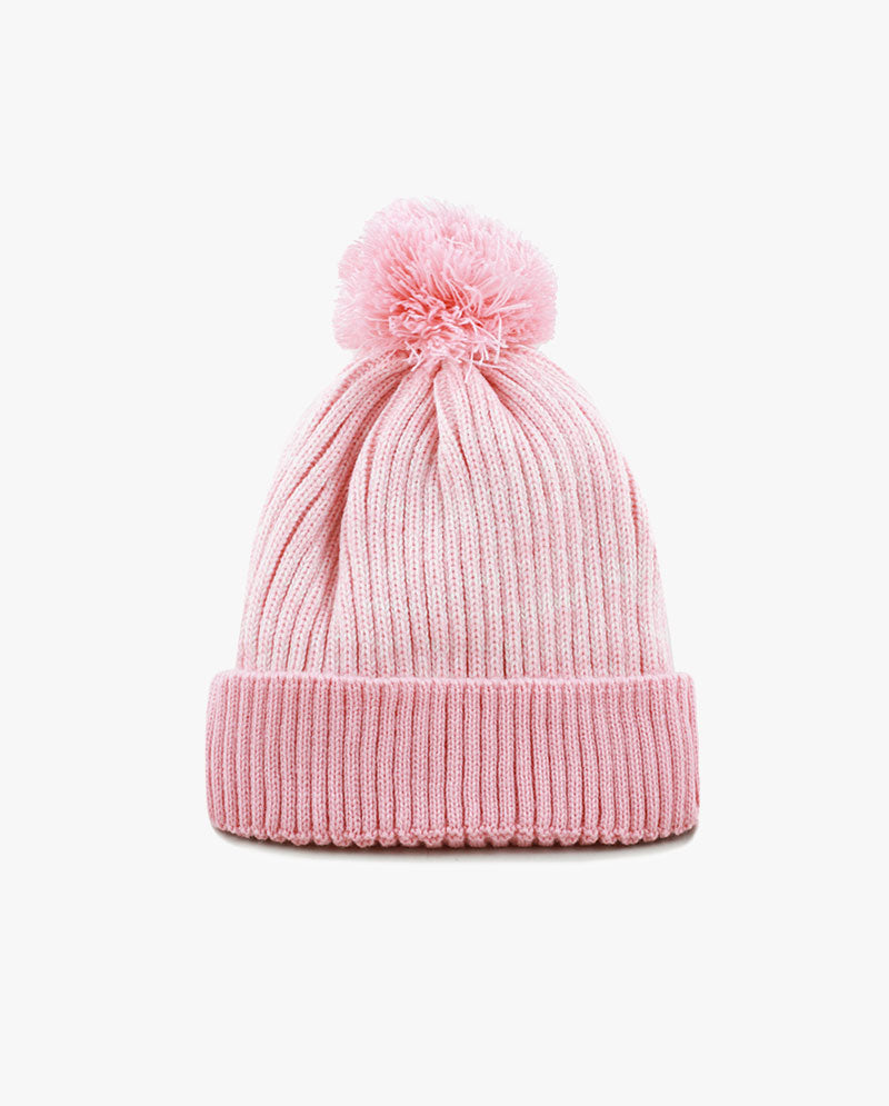 The Hat Depot - Ribbed Knit Beanie with Pom