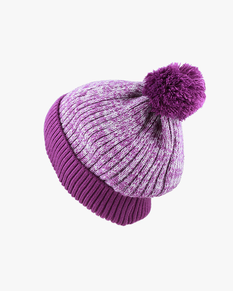 The Hat Depot - Ribbed Knit Beanie with Pom