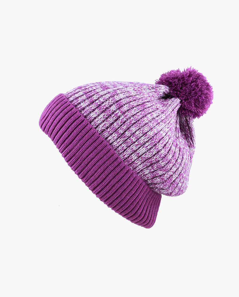 The Hat Depot - Ribbed Knit Beanie with Pom