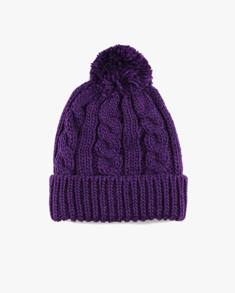 The Hat DepotCurly Knit Pom Beanie 3030