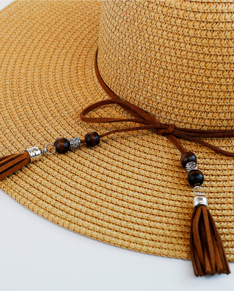 The Hat Depot - Wide Nature Straw Style Beach Sun Hat