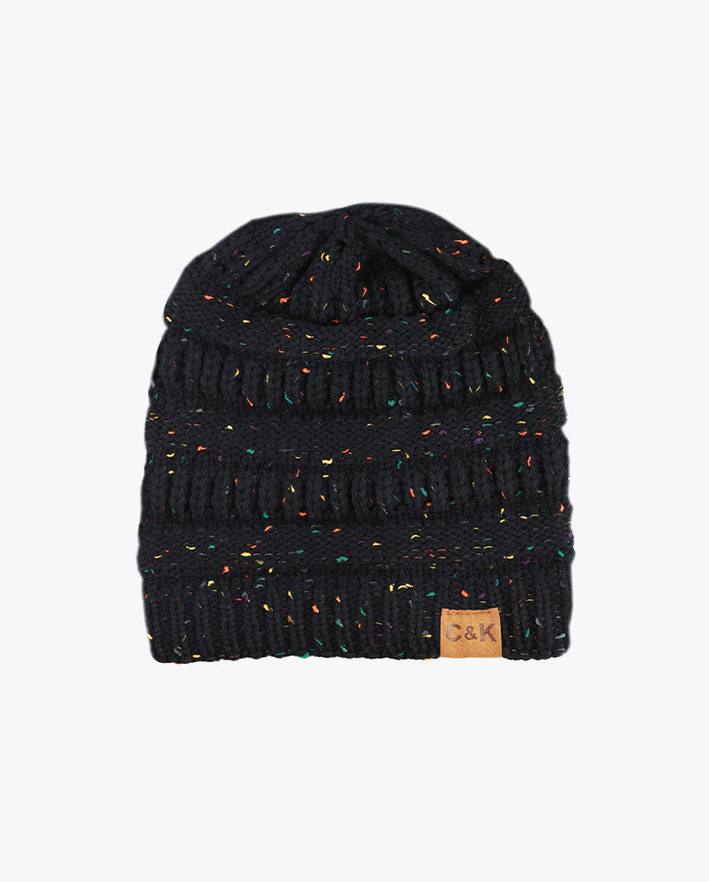 The Hat Depot - Multi Color Stretch Cable Knit Chunky Beanie