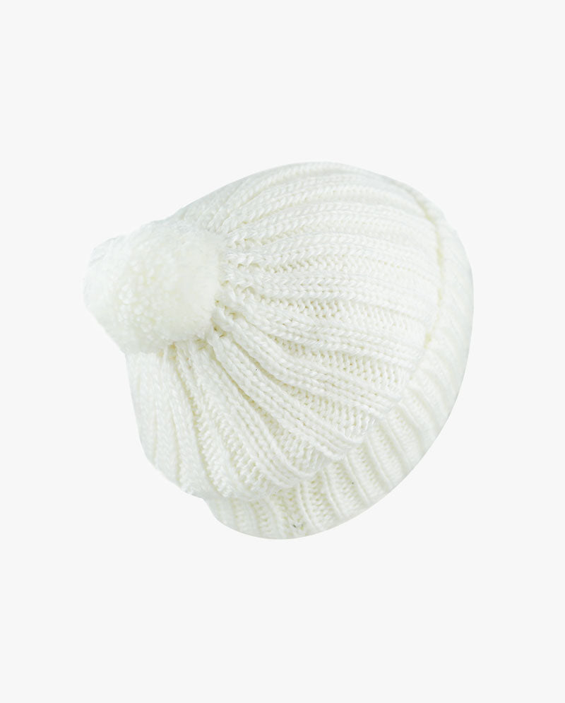 The Hat Depot - Straight Winter Knit Pom Beanie 3060