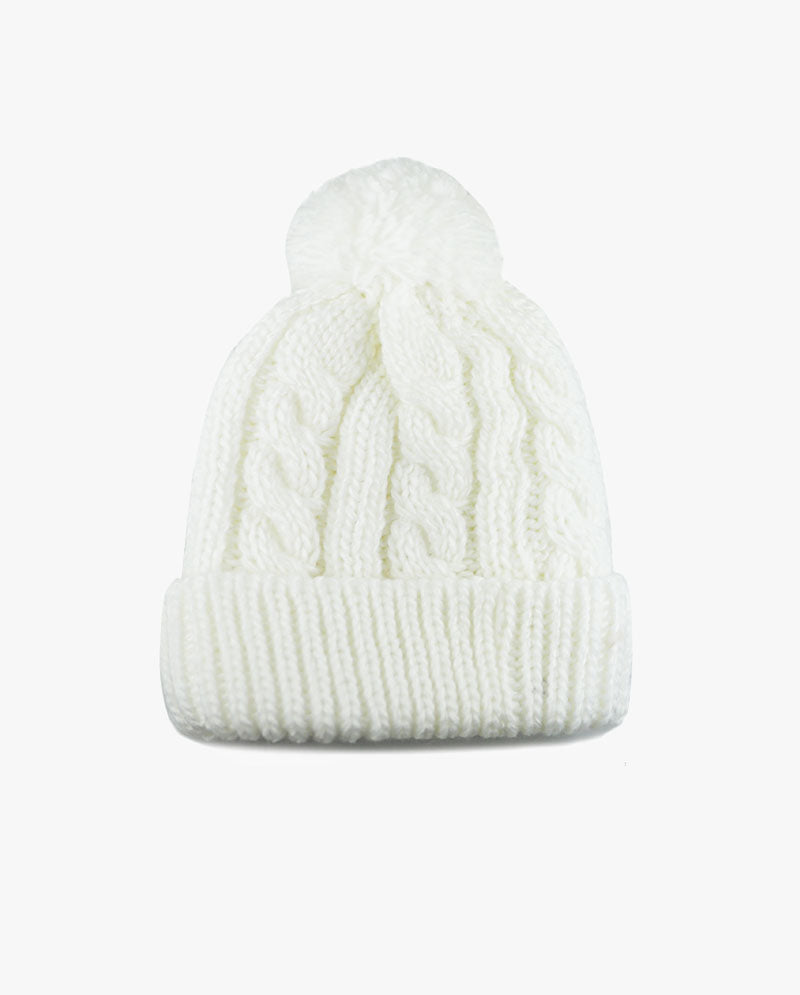 The Hat DepotCurly Knit Pom Beanie 3030