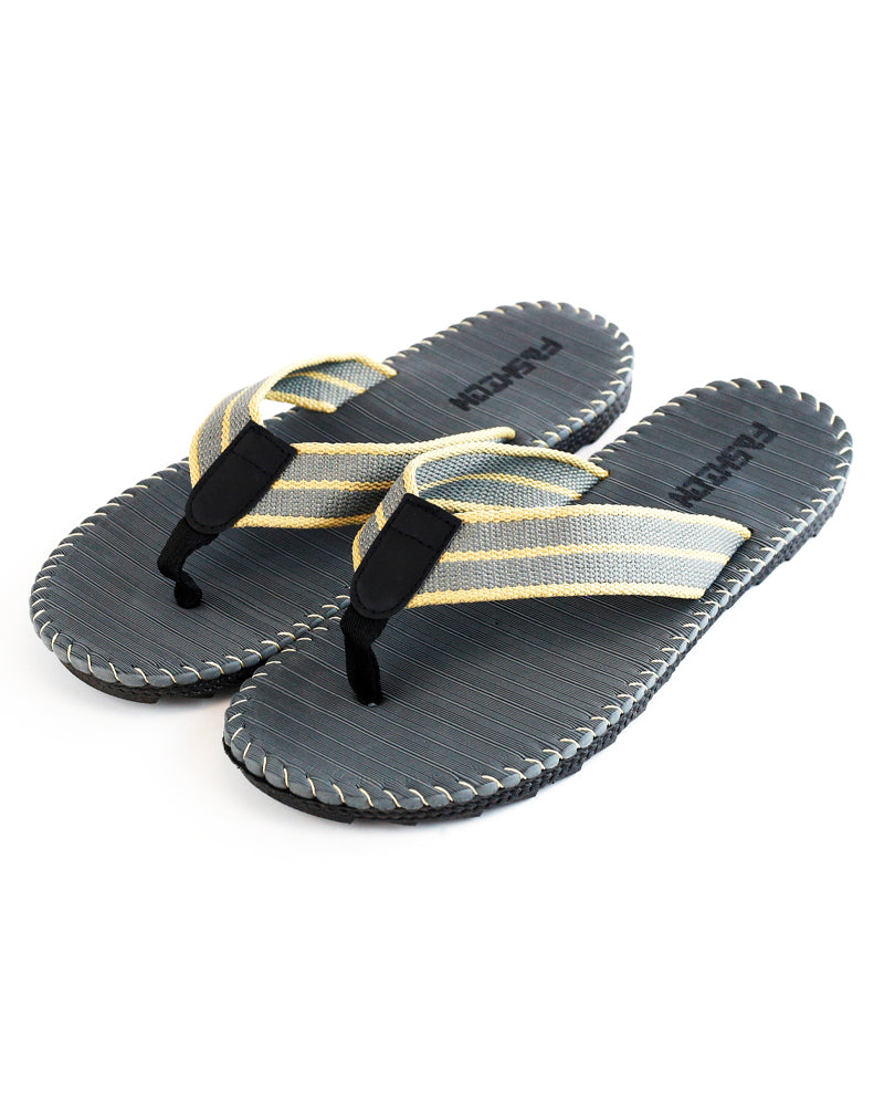 ICY - Men's Straw Style Summer Beach Flip Flops