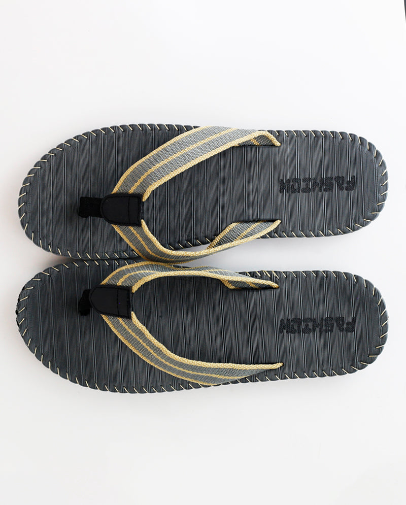 ICY - Men's Straw Style Summer Beach Flip Flops