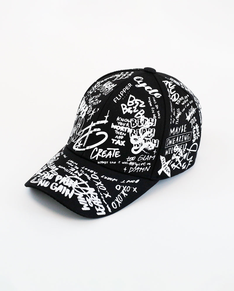 ICY - Graffiti Scribble Fashion Cotton Baseball Cap