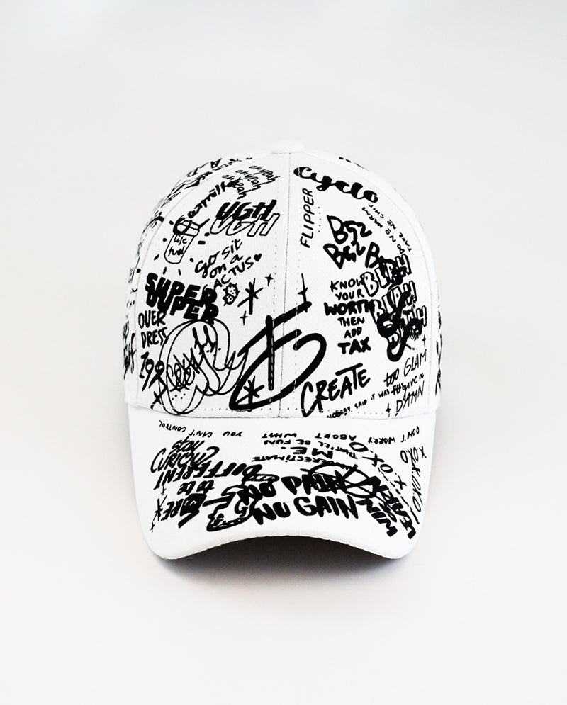 ICY - Graffiti Scribble Fashion Cotton Baseball Cap