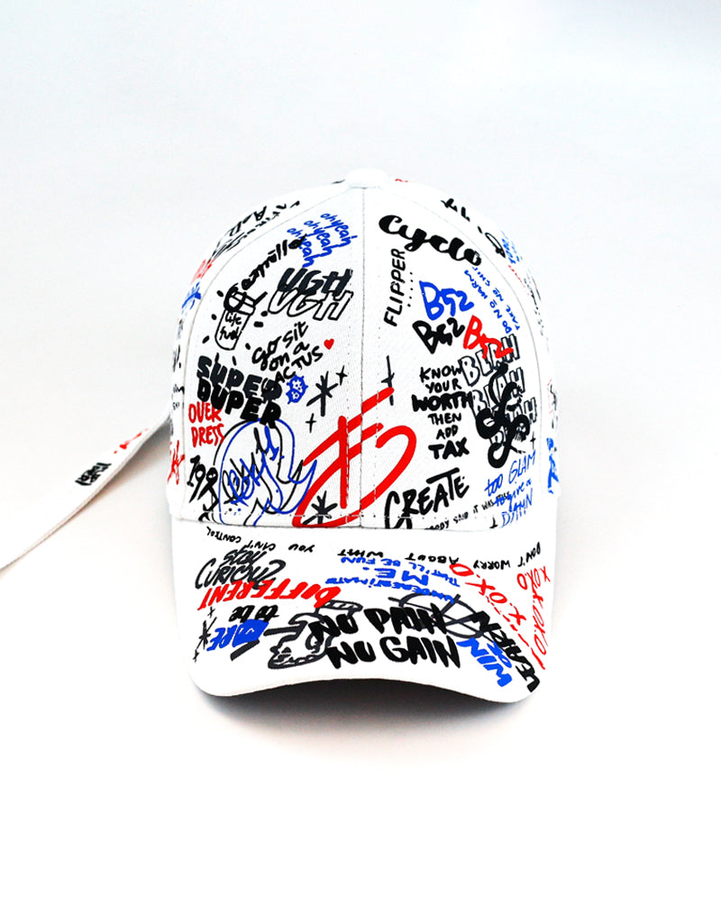 ICY - Graffiti Scribble Fashion Cotton Baseball Cap