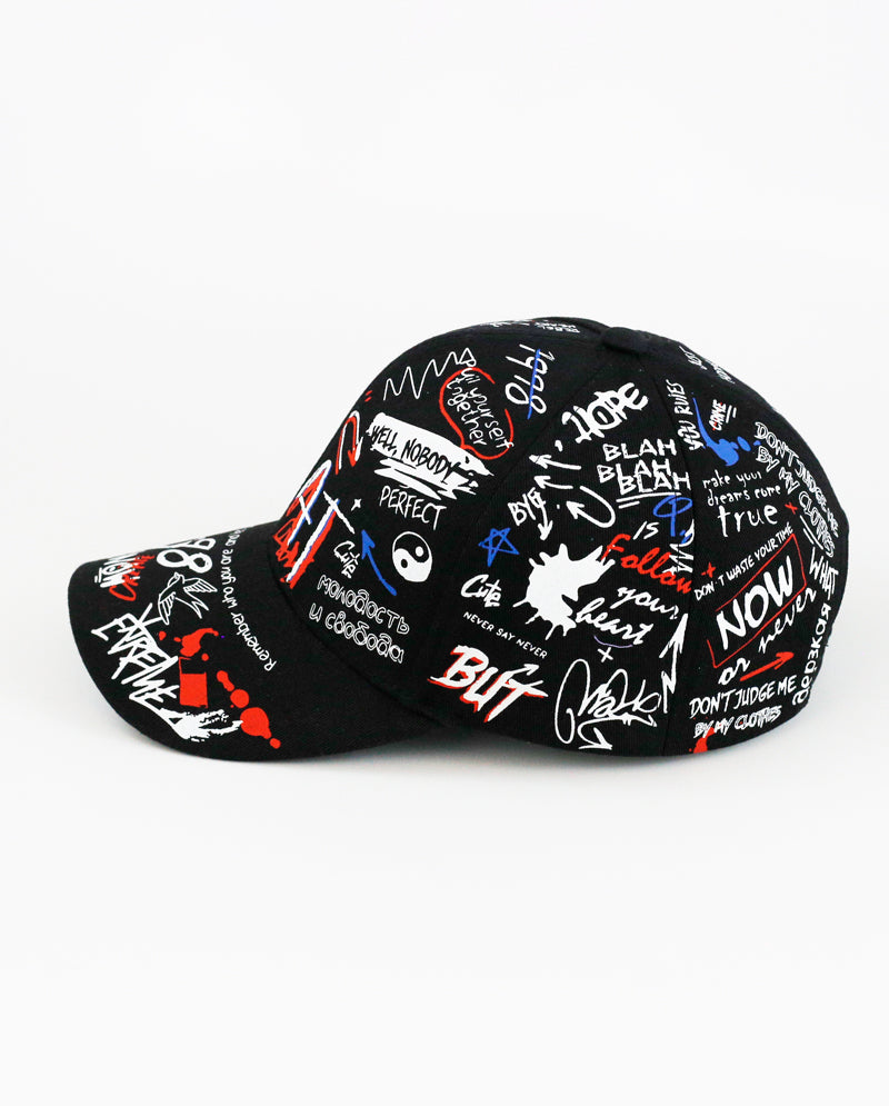 ICY - Graffiti Scribble Fashion Cotton Baseball Cap