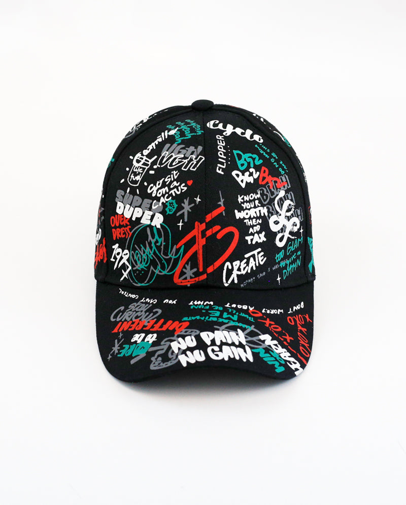 ICY - Graffiti Scribble Fashion Cotton Baseball Cap