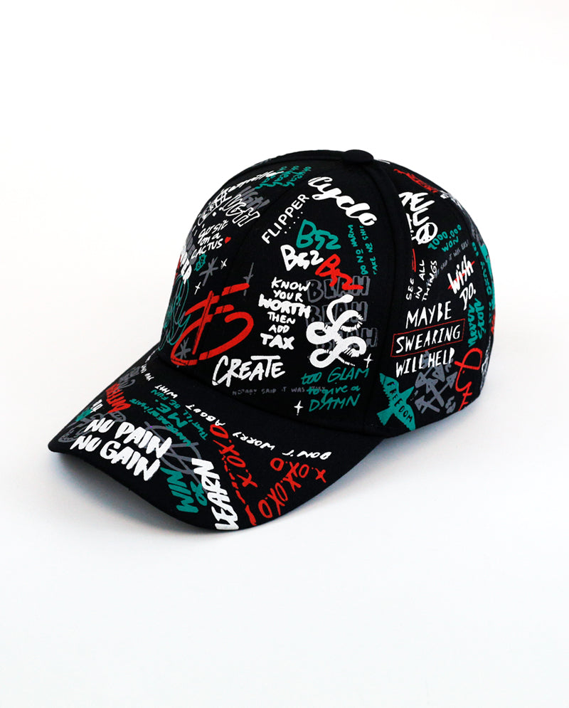 ICY - Graffiti Scribble Fashion Cotton Baseball Cap