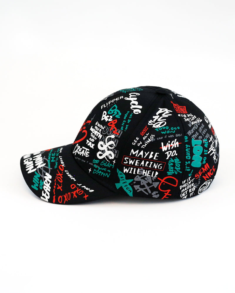 ICY - Graffiti Scribble Fashion Cotton Baseball Cap