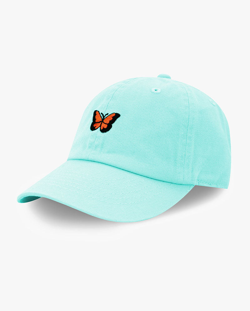 The Hat Depot Kids - Embroidery Unicorn & Butterfly Baseball Cap.