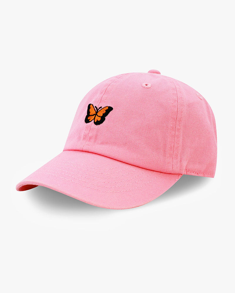 The Hat Depot Kids - Embroidery Unicorn & Butterfly Baseball Cap.